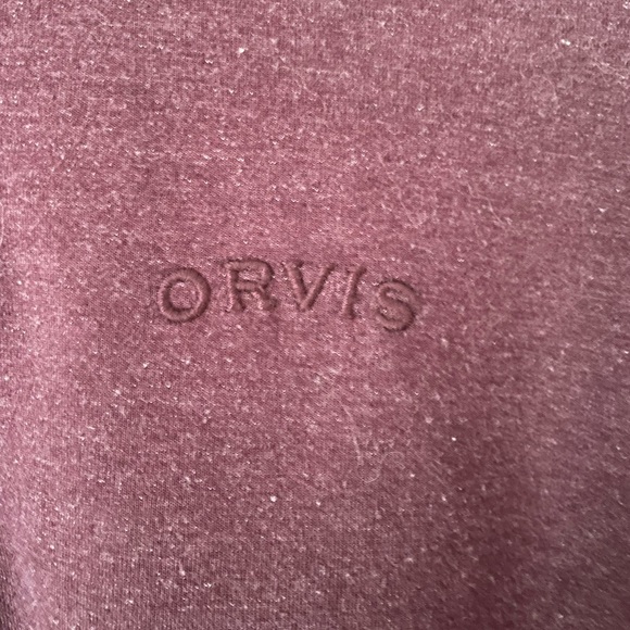 Men’s Orvis Maroon Quarter Zip - Picture 2 of 4